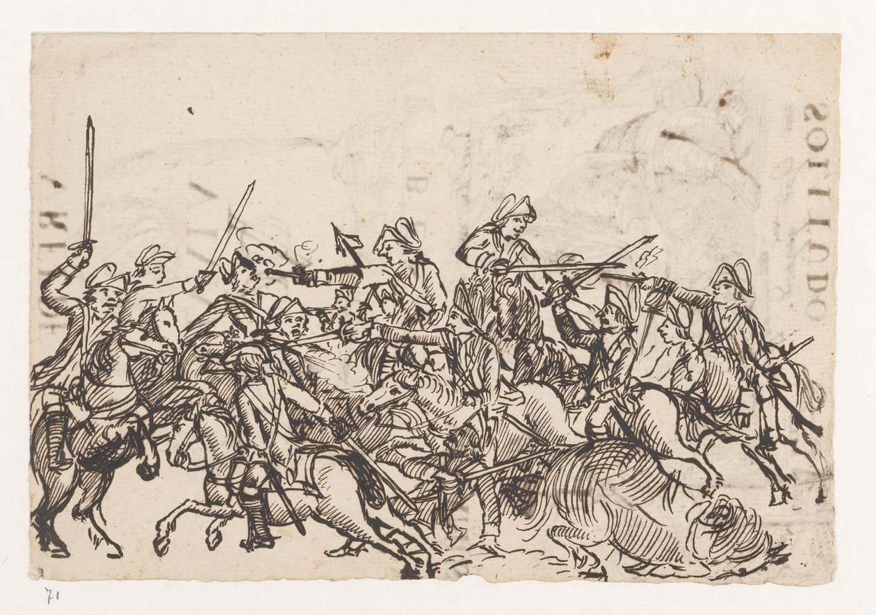 Chevalerie / Allégorie sur la guerre anglaise - Jan Brandes