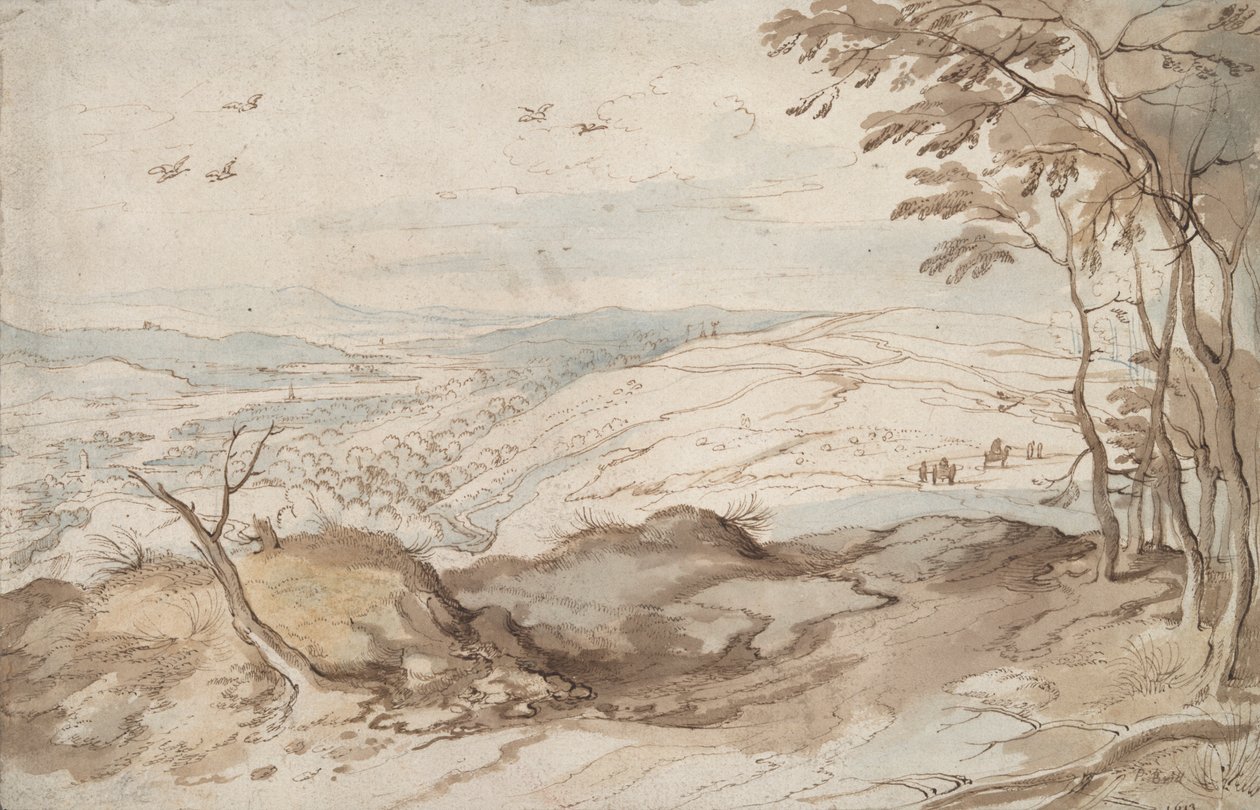 Paysage montagneux avec vue sur une vallée - Jan Brueghel the Elder