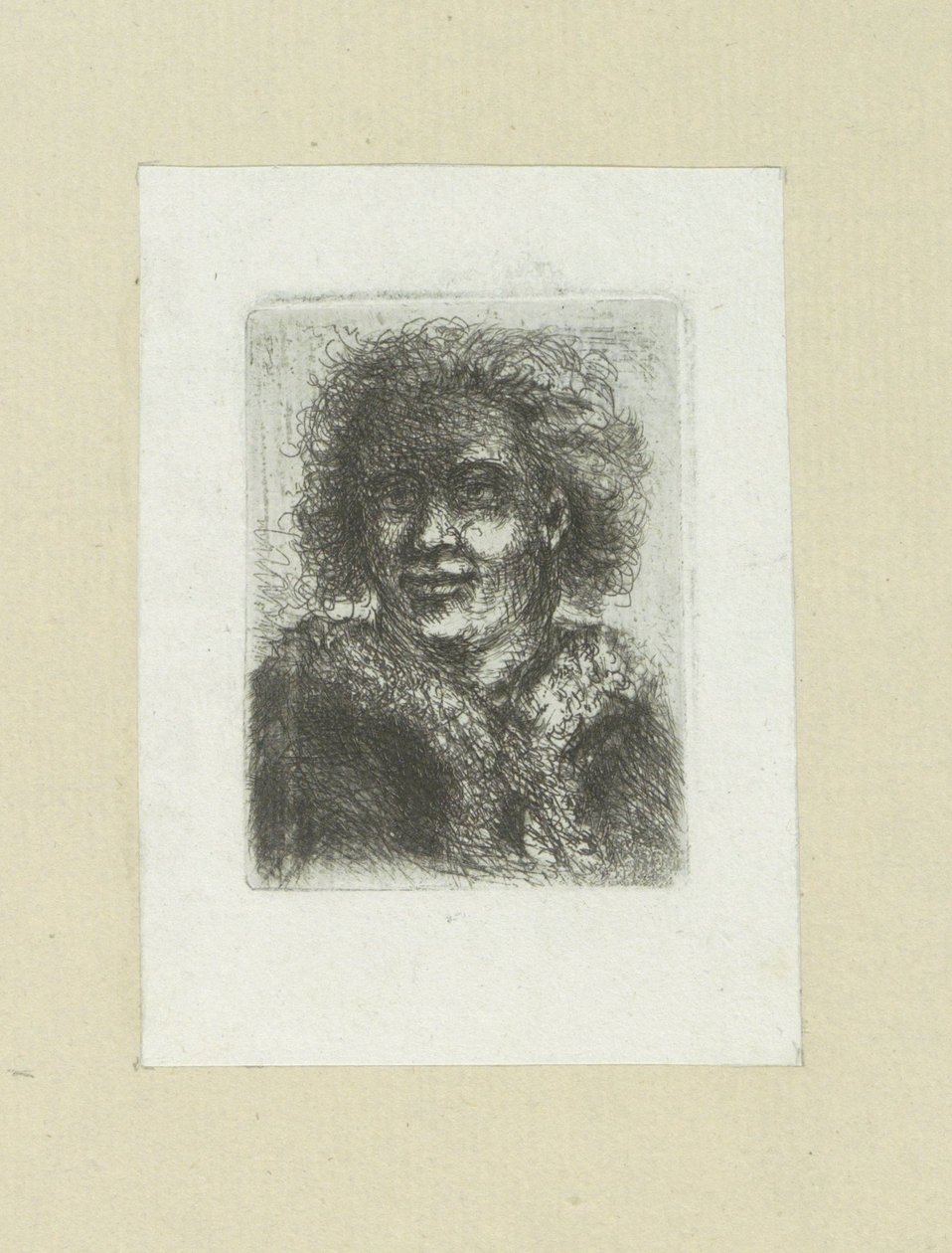 Homme avec un col en fourrure - Jan Chalon