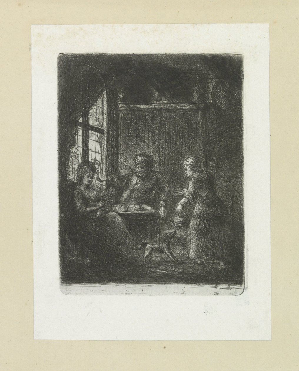 Salon avec couple - Jan Chalon