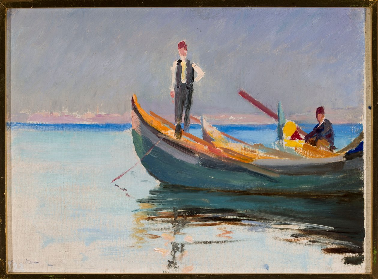 Des bateaux en mer. Extrait d
