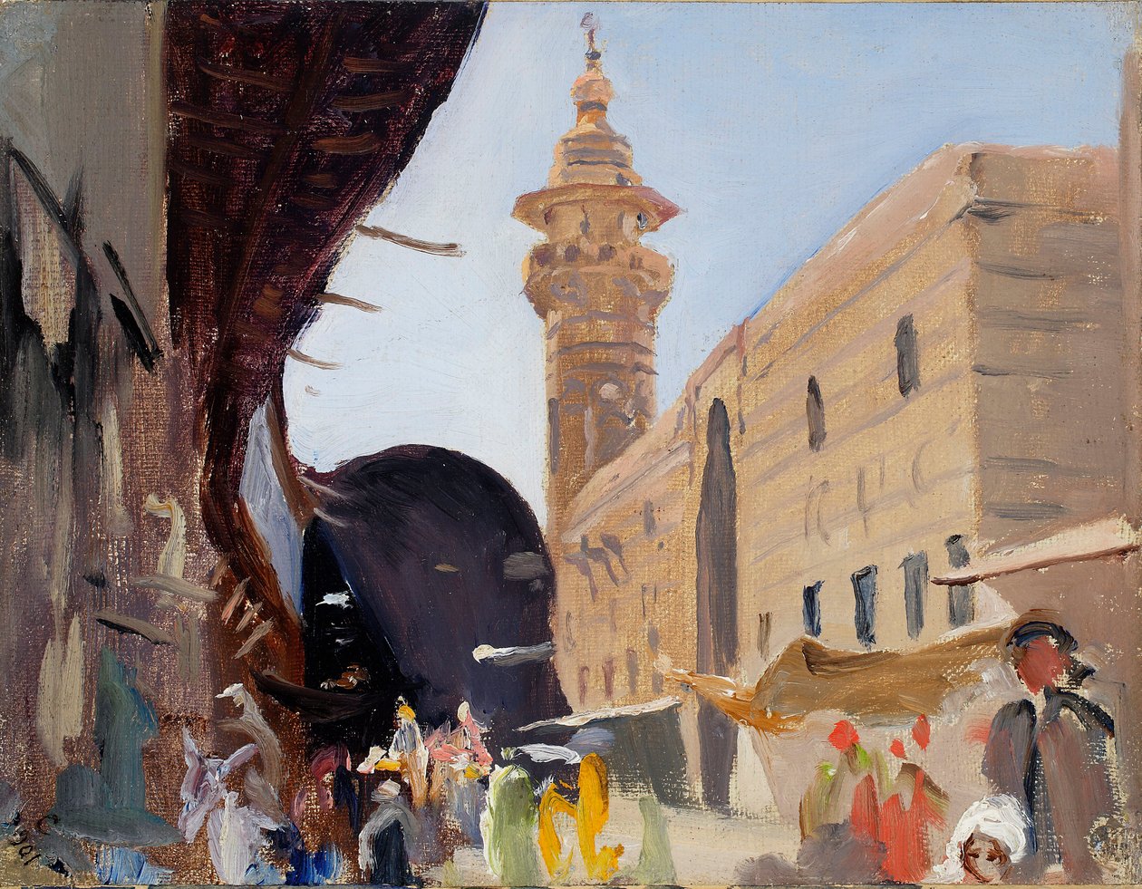 Entrée du souk de Damas. Extrait d