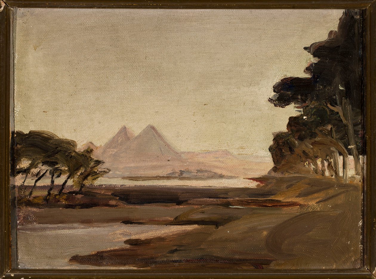 Vue des pyramides. D