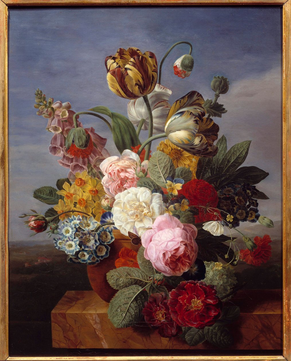 Fleurs dans un vase | Jan Frans van Dael | Estampe d'art