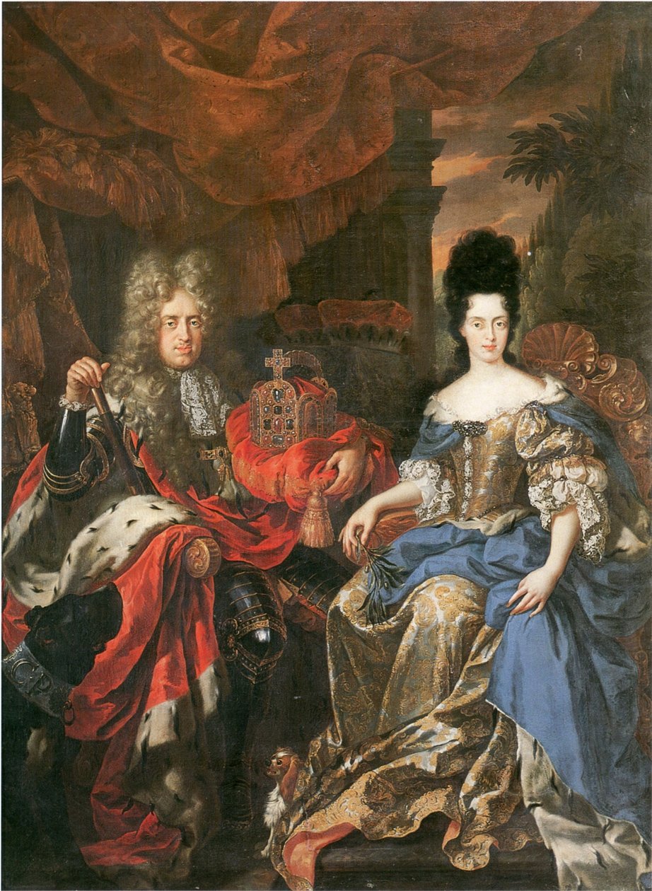 French : Double portrait of Johann Wilhelm von der Pfalz and Anna Maria Luisa de