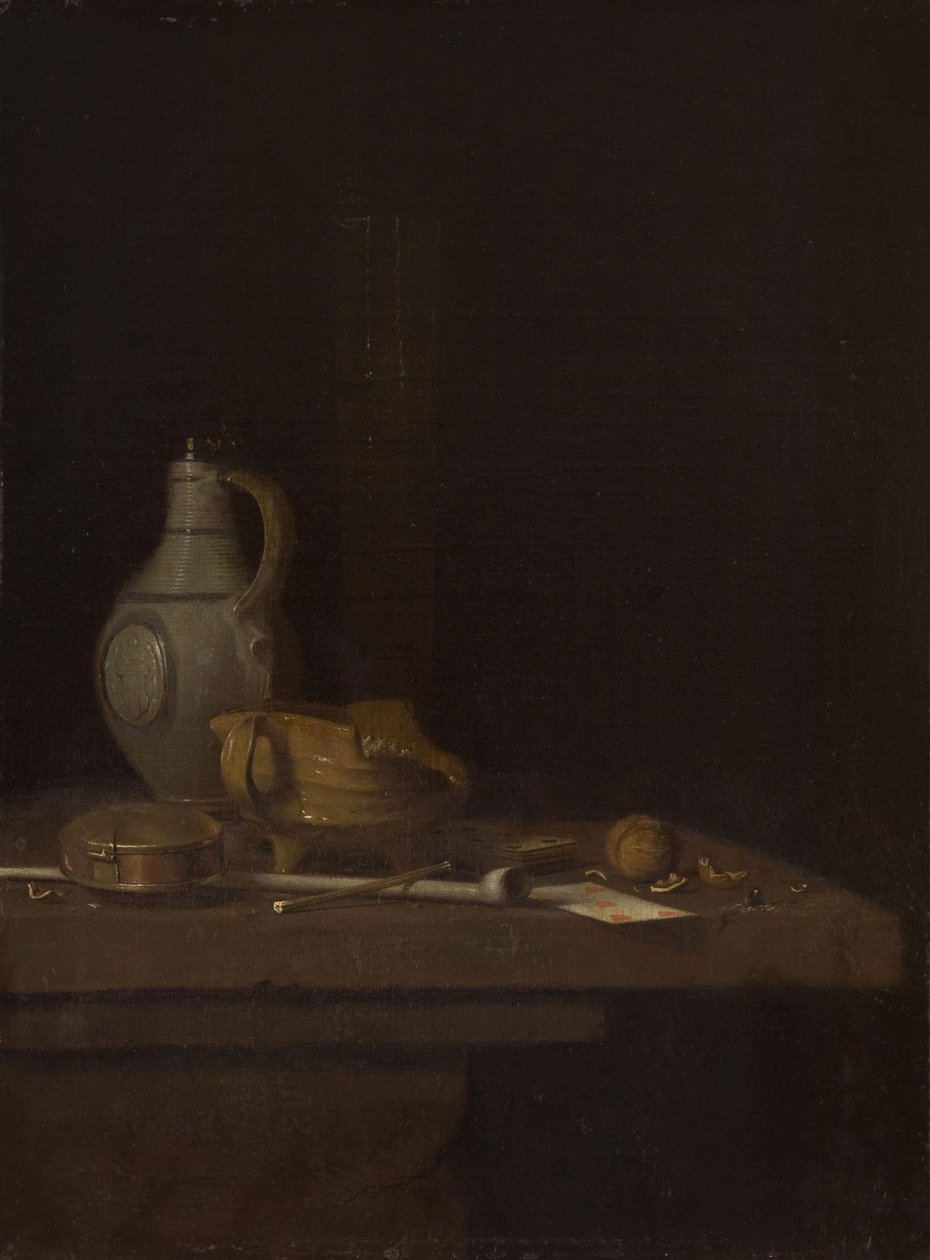 Nature morte avec une jarre en grès et un brasero - Jan Fris