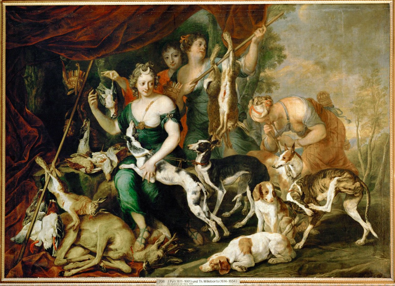 La chasse de Diana (peinture sur toile) - Jan Fyt