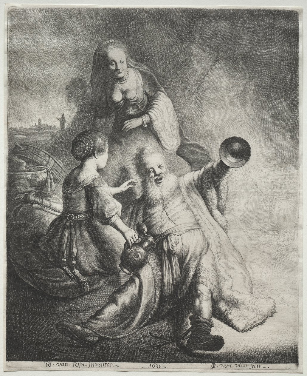 Loth et ses filles - Jan Georg van Vliet