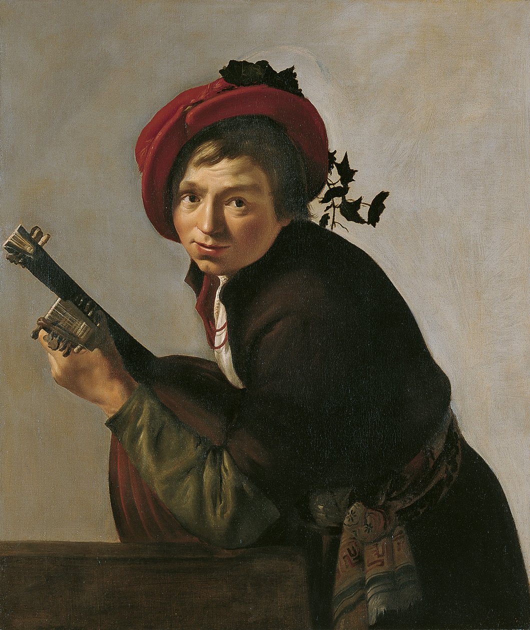 Homme jouant du théorbe - Jan Gerritsz van Bronckhorst