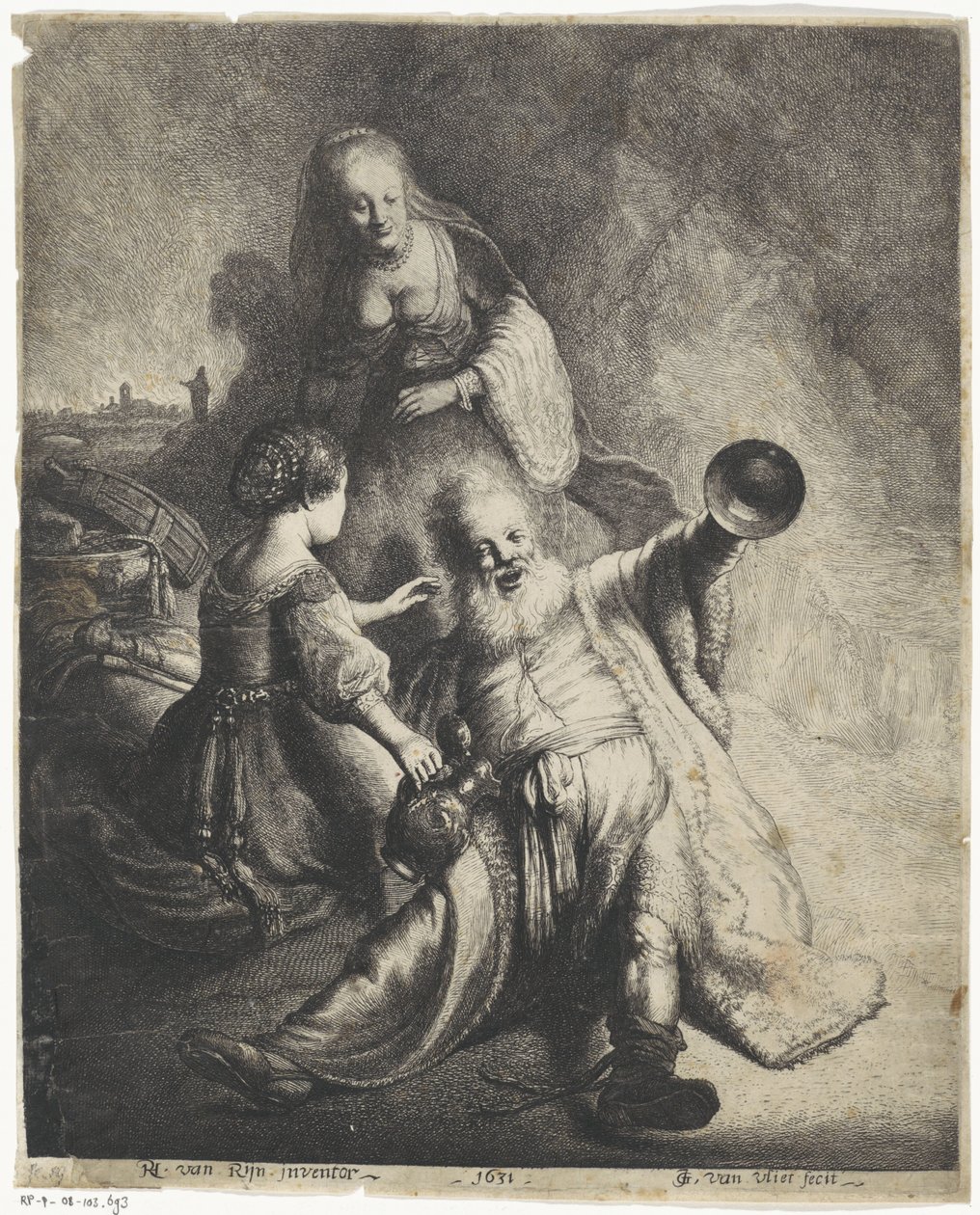 Loth et ses filles - Jan Gillisz. van Vliet