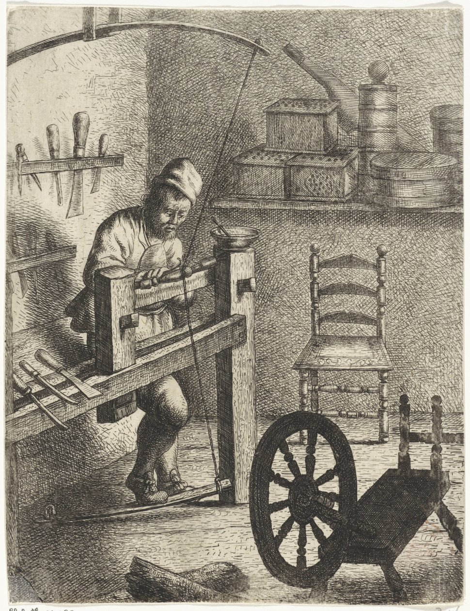 Travailleur à un tour - Jan Gillisz. van Vliet