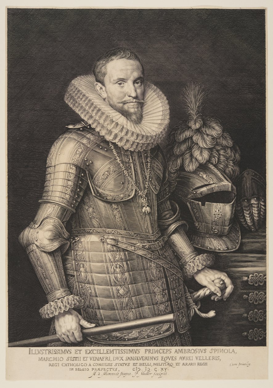 Ambrogio Spinola, commandant des armées espagnoles aux Pays-Bas - Jan Harmensz. Muller