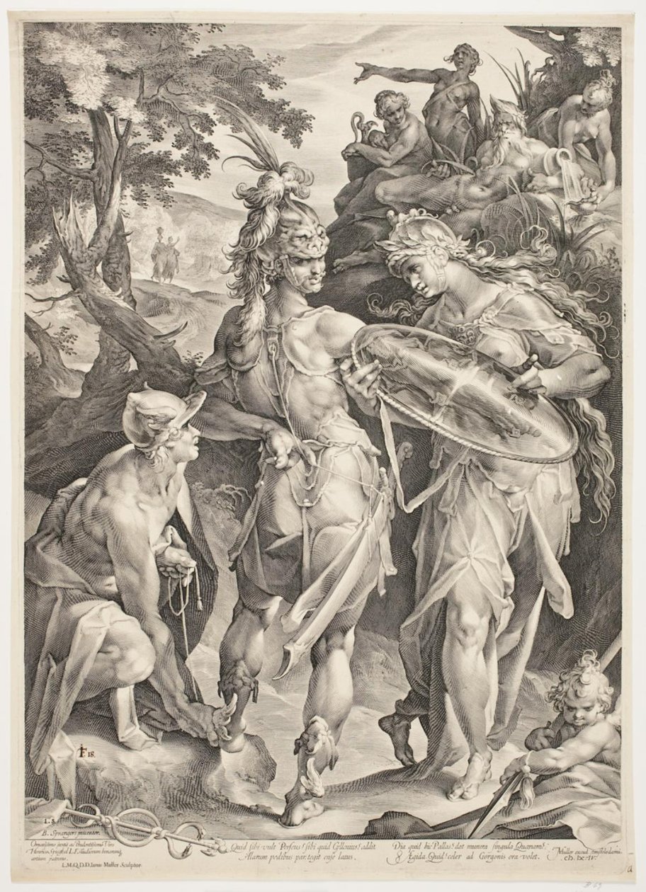 Minerve et Mercure armant Persée pour sa rencontre avec Méduse - Jan Harmensz. Muller
