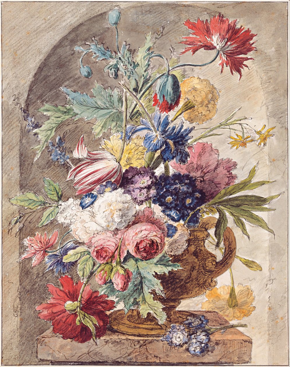 Nature morte de fleurs - Jan Huysum van