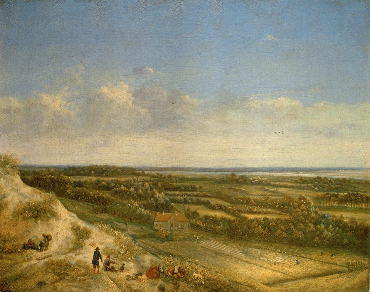 Paysage de dunes, probablement près de Santpoort, c.1675 - Jan II Vermeer van Haarlem