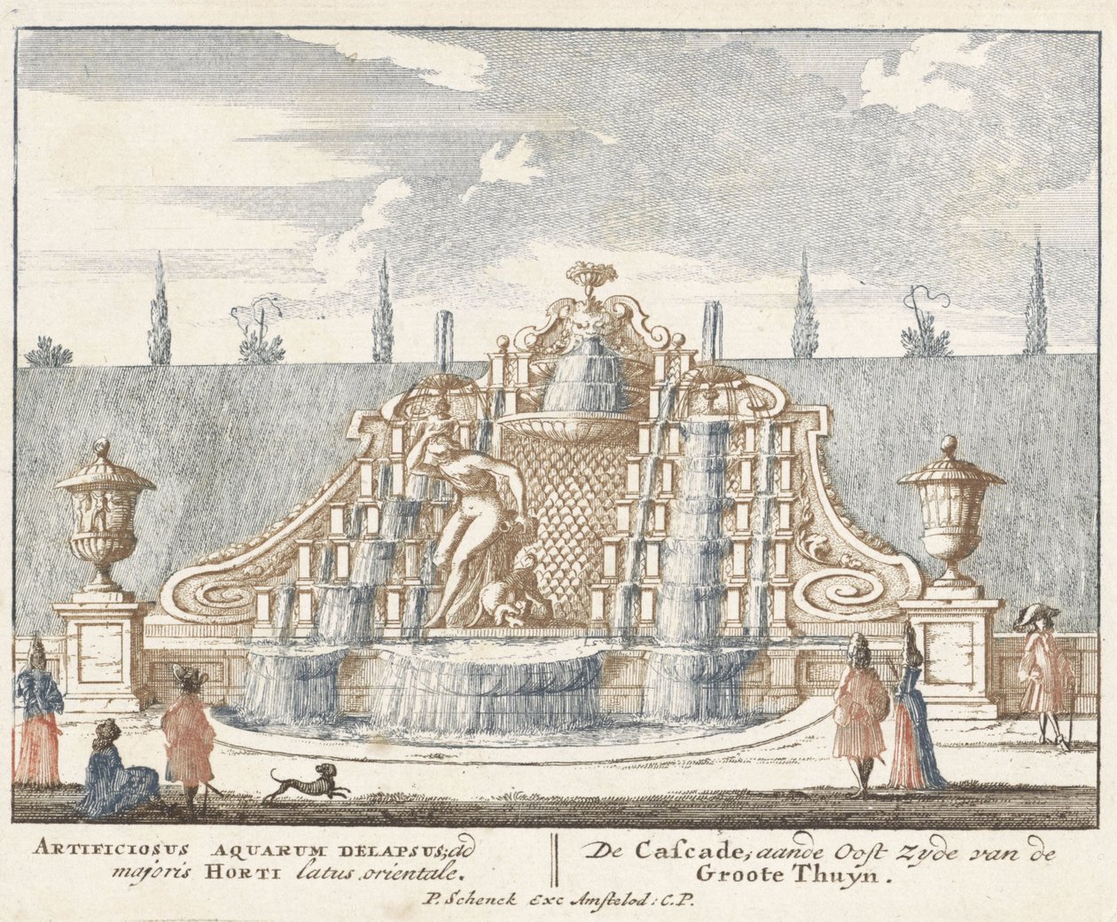 Fontaine dans le jardin du palais de Het Loo, 1694-97 - Jan I van Call