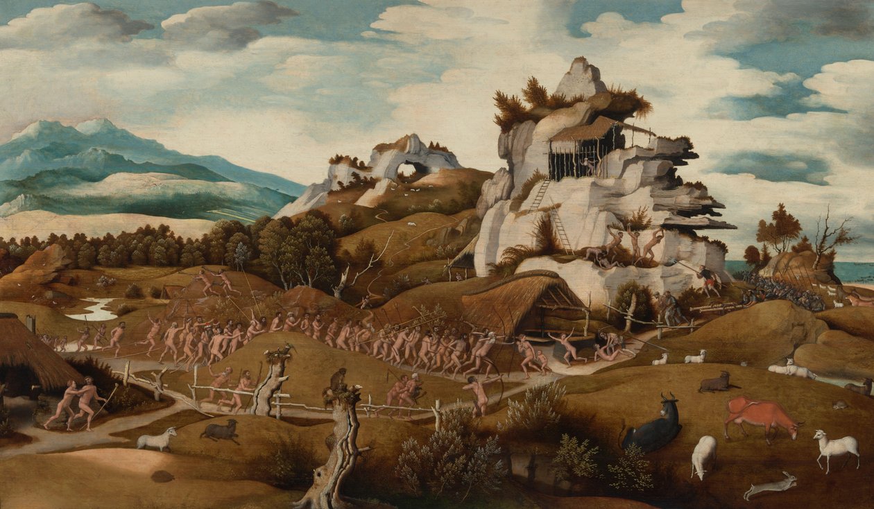Paysage avec un épisode de la conquête de l