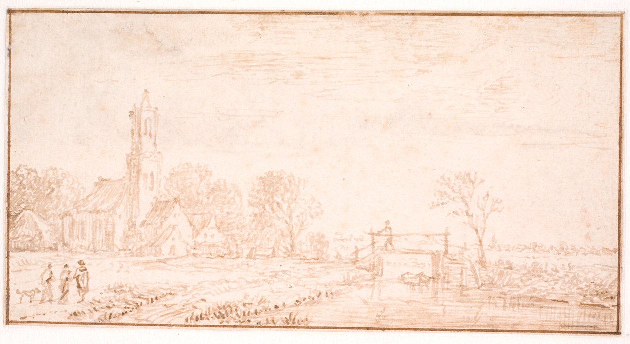 Église du village à Lisse - Jan Josefsz van Goyen