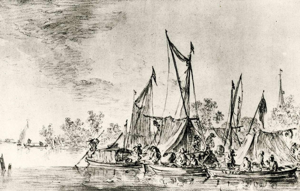 Paysage de canal néerlandais - Jan Josephsz van Goyen