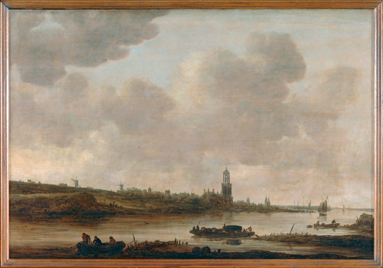 Vue de Rhenen sur le Rhin avec l