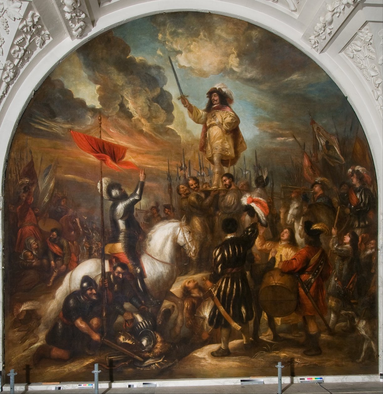 Brinio élevé sur un bouclier - Jan Lievens