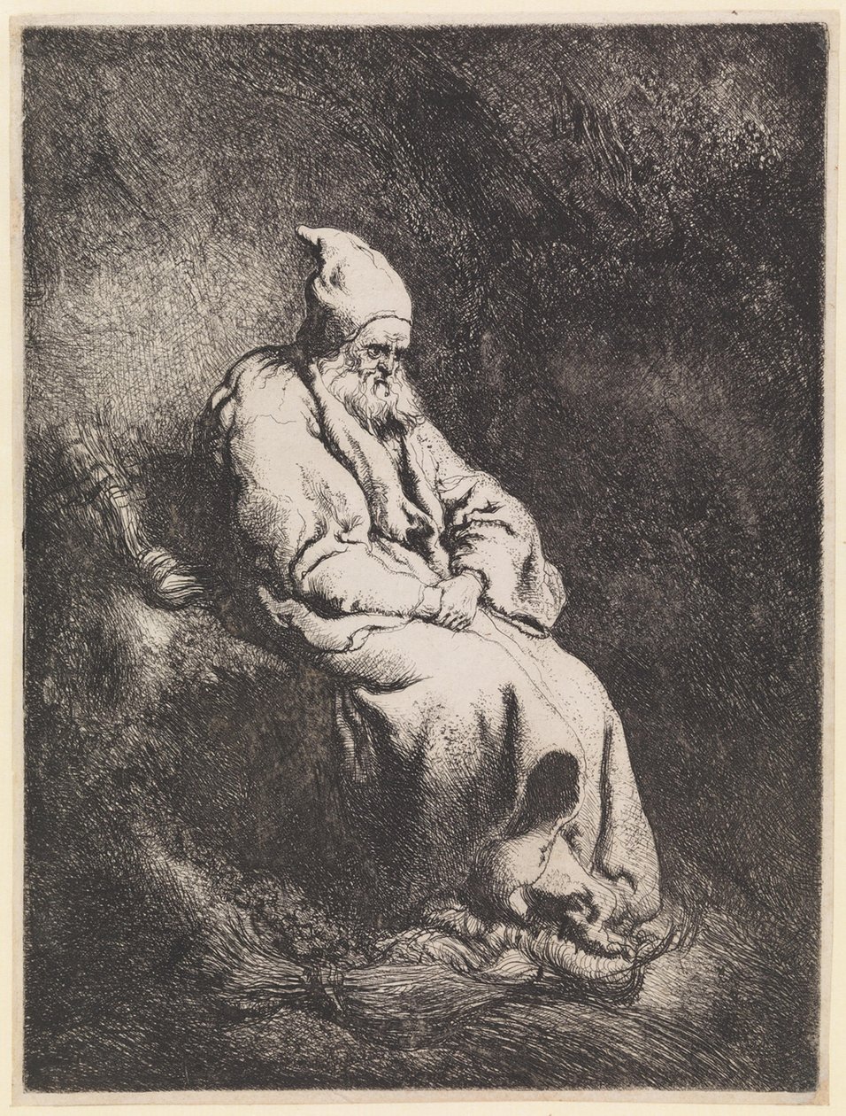 Ermite dans une grotte - Jan Lievens