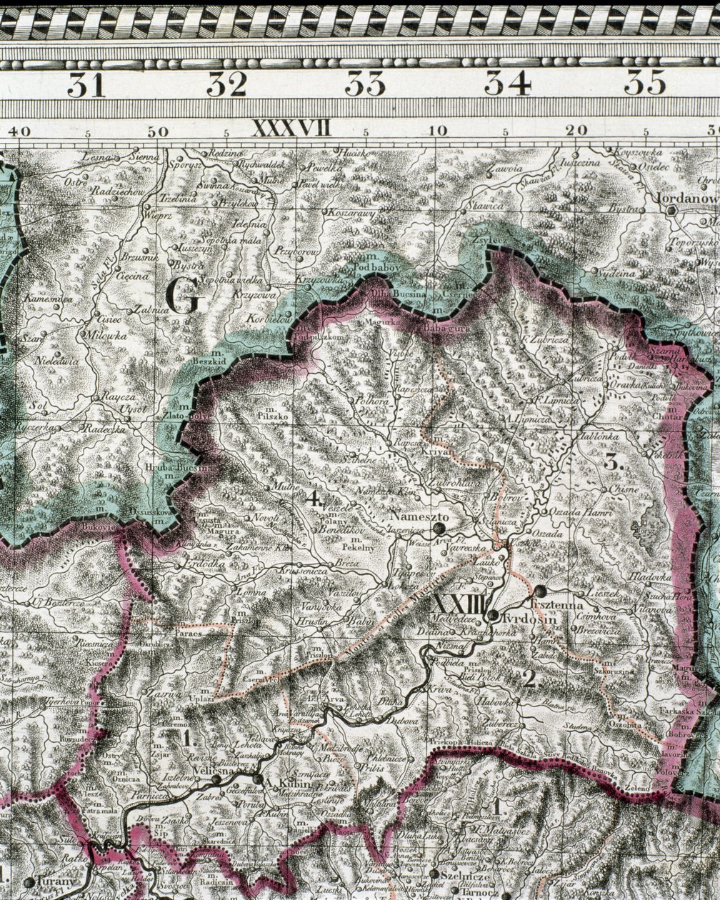 Carte du royaume de Hongrie, imprimée par Godfried - Jan Lipszki