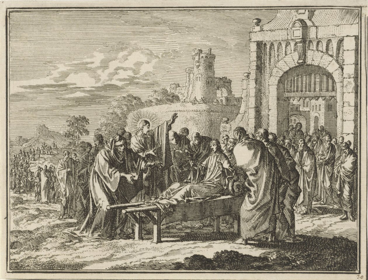 Le Christ ressuscite le fils de la veuve de Naïn - Jan Luyken