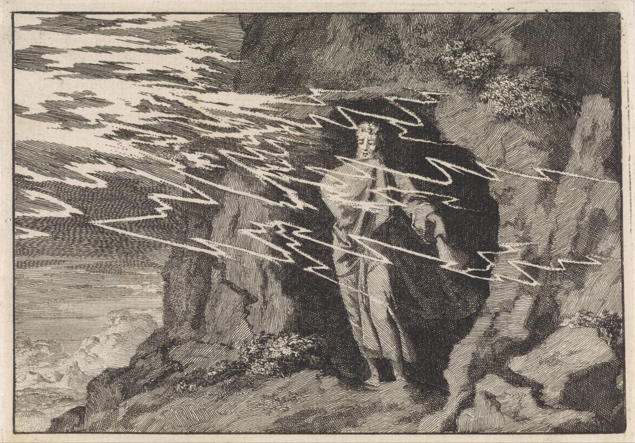Élie dans la grotte - Jan Luyken
