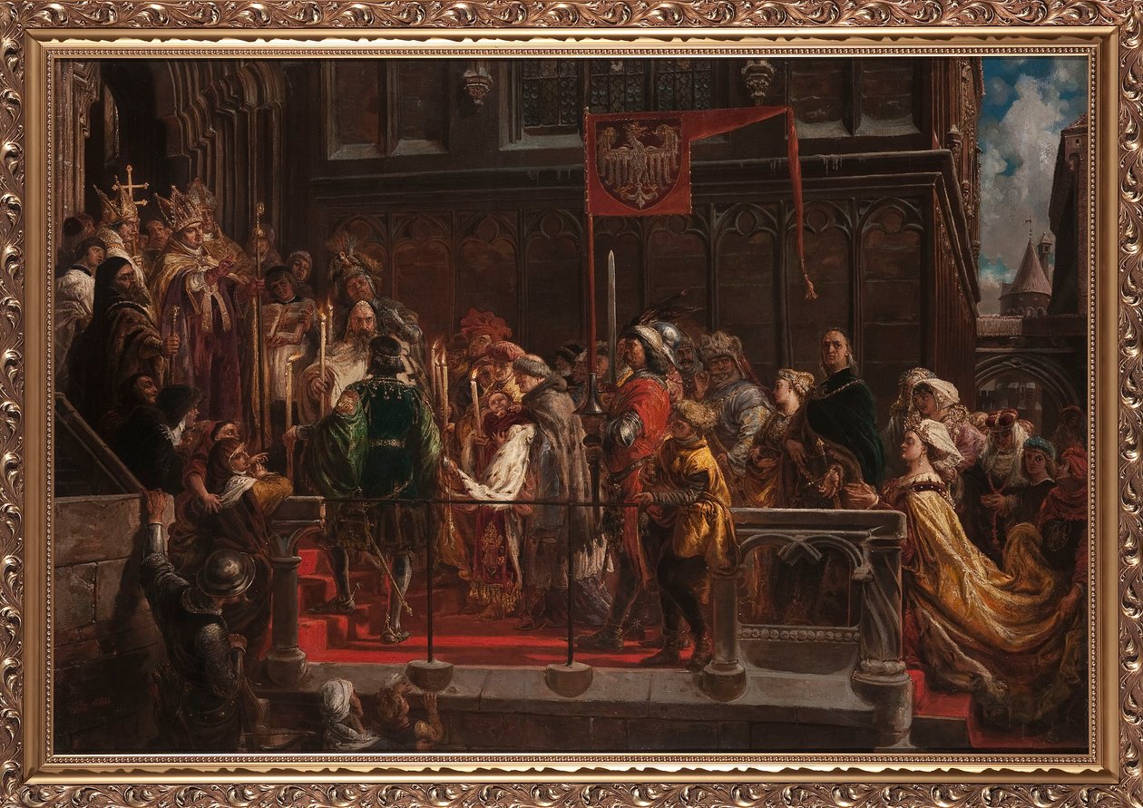 Le baptême de Władysław Warneńczyk, le 18 février 1425. - Jan Matejko