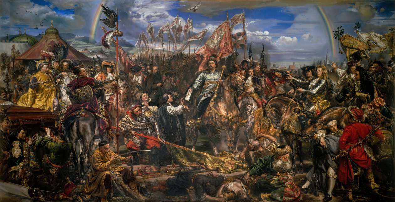 Jean III Sobieski (1629-1696) envoie un message de victoire au Pape Innocent XI après la bataille de Vienne - Jan Matejko