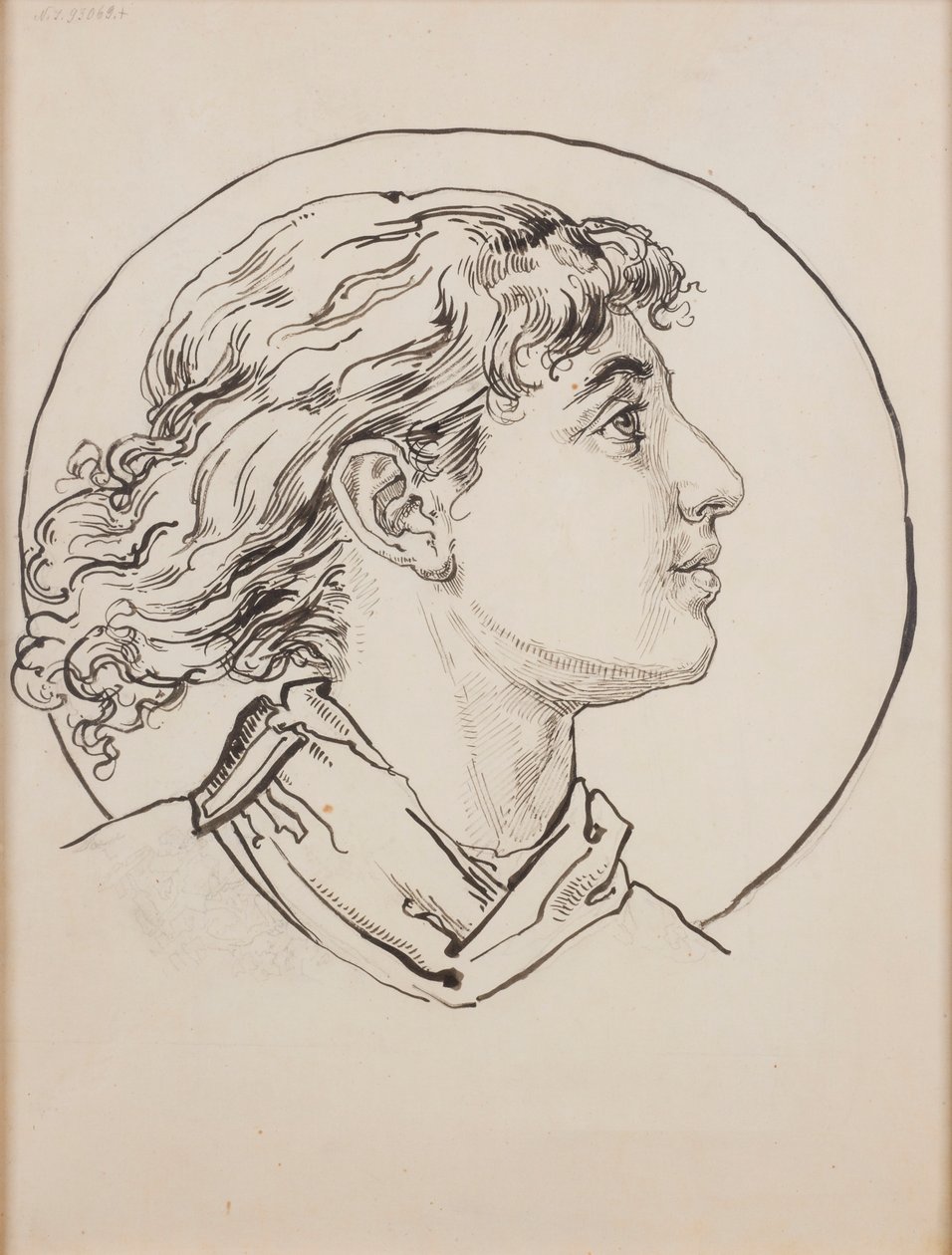 Carton préparatoire pour la polychromie de l