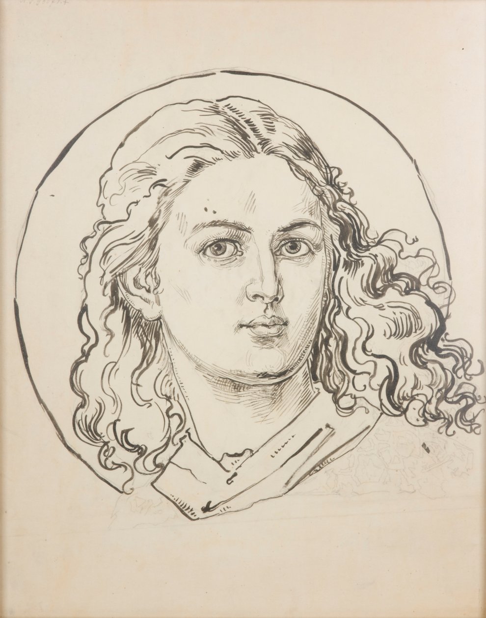 Carton préparatoire pour la polychromie de l