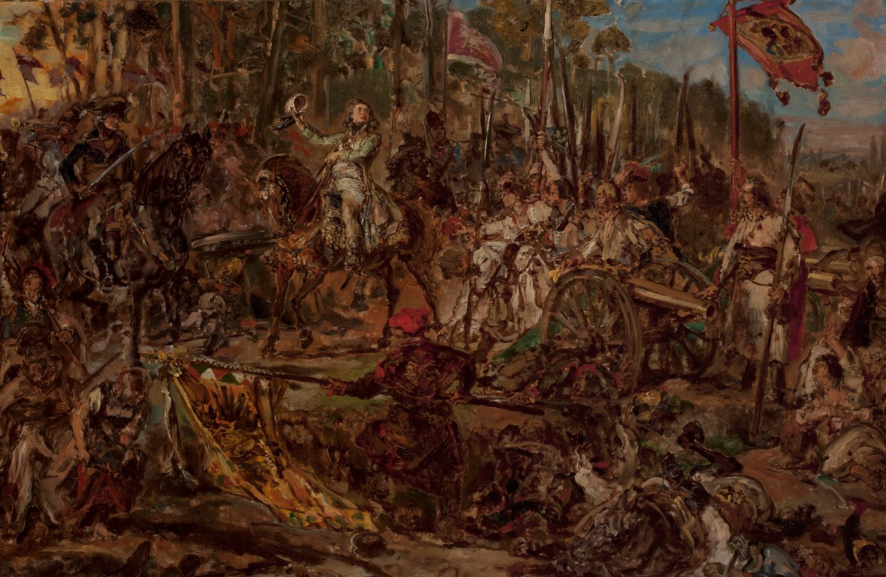 Kościuszko à Racławice, esquisse - Jan Matejko