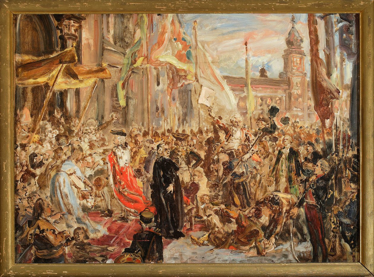 Esquisse pour le tableau « Constitution du 3 mai » - Jan Matejko