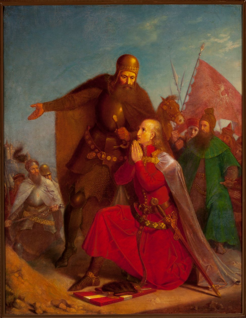 Władysław Jagiełło et Witold en prière avant la bataille de Grunwald - Jan Matejko