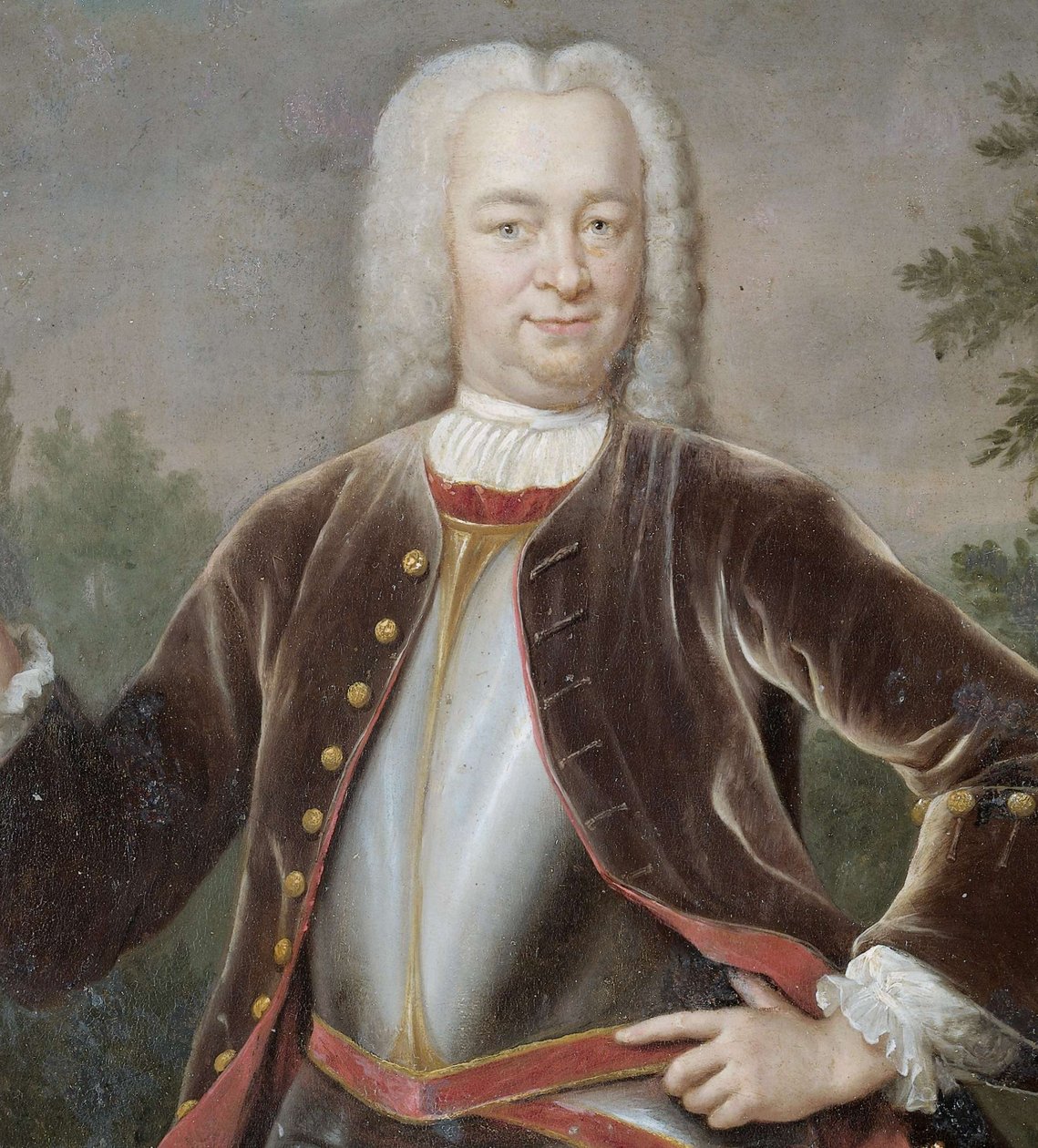 Néerlandais : Gustaaf Willem baron van Imhoff (1705-50). Gouverneur général (1743-50) Portrait de Gustaaf Willem, baron van Imhoff, gouverneur général de la Compagnie néerlandaise des Indes orientales. - Jan Maurits Quinkhard