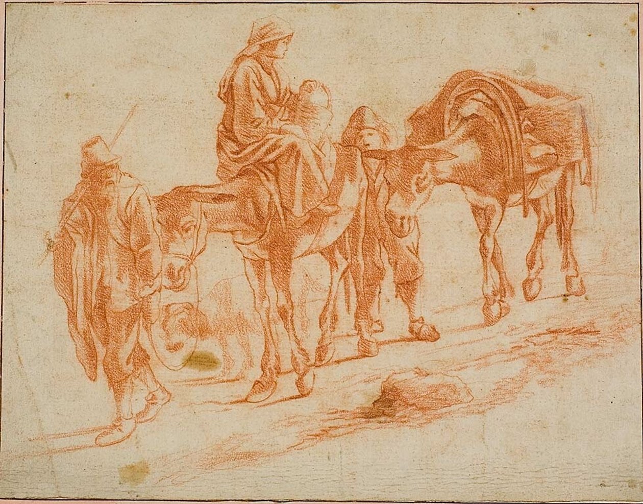 Voyageurs avec deux mules - Jan Miel