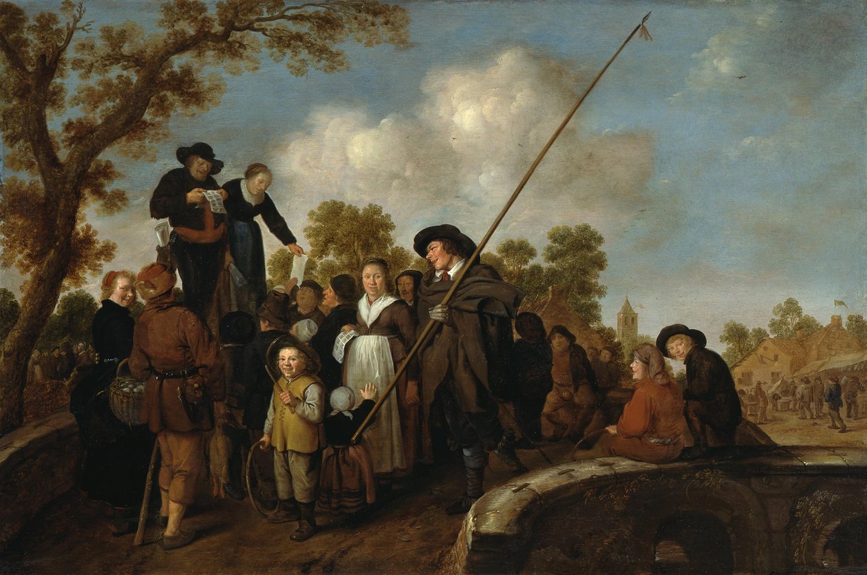 Des marchands ambulants à une fête foraine - Jan Miense Molenaer