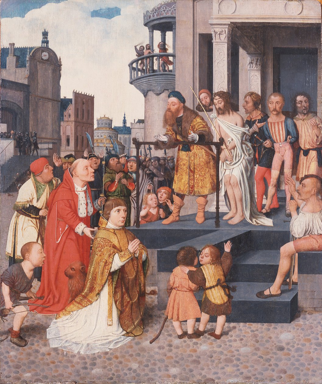 Le Christ montré au peuple, vers 1515 (huile sur panneau) - Jan Mostaert