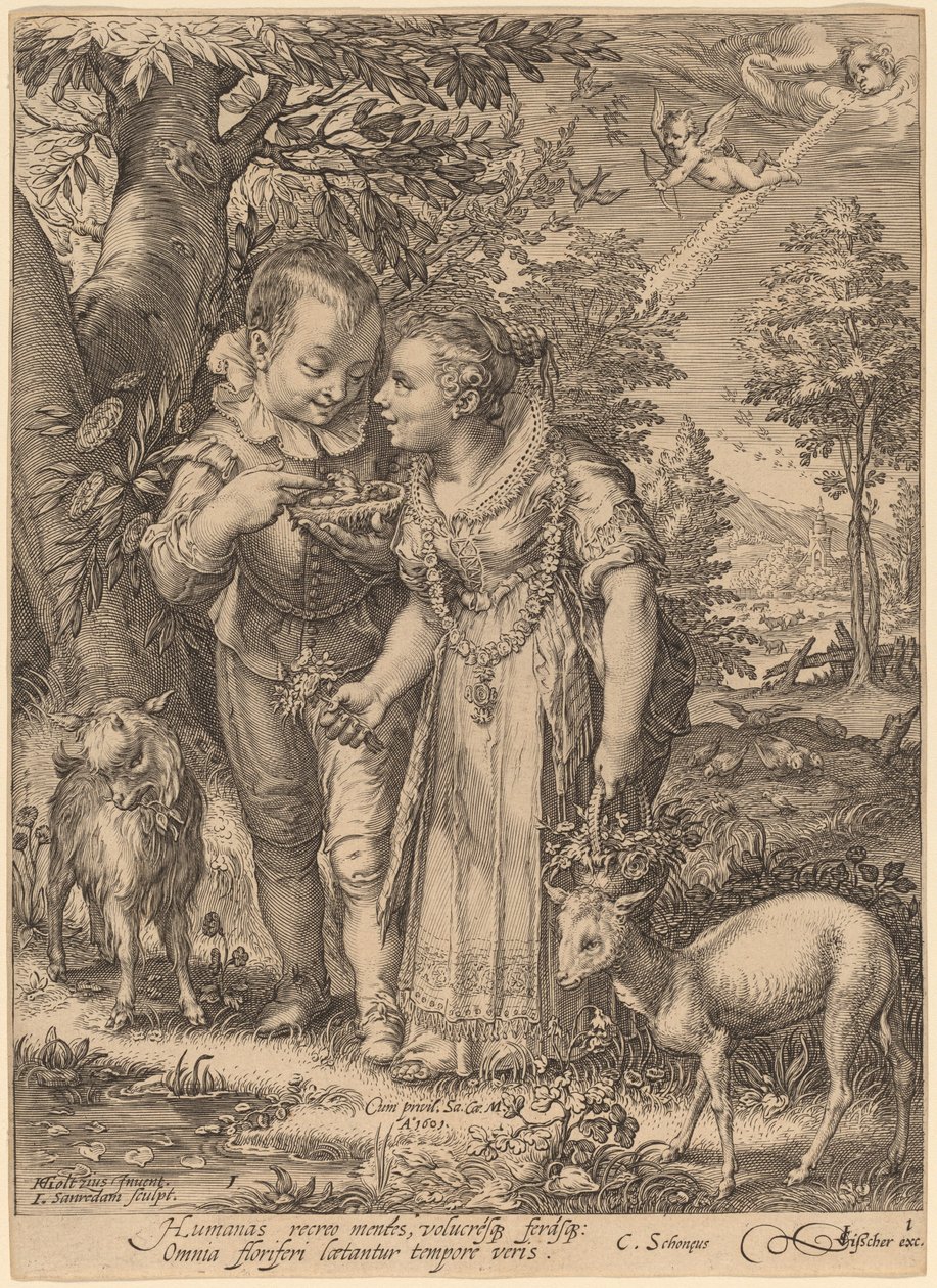 Printemps - Jan Pietersz Saenredam after Hendrik Goltzius
