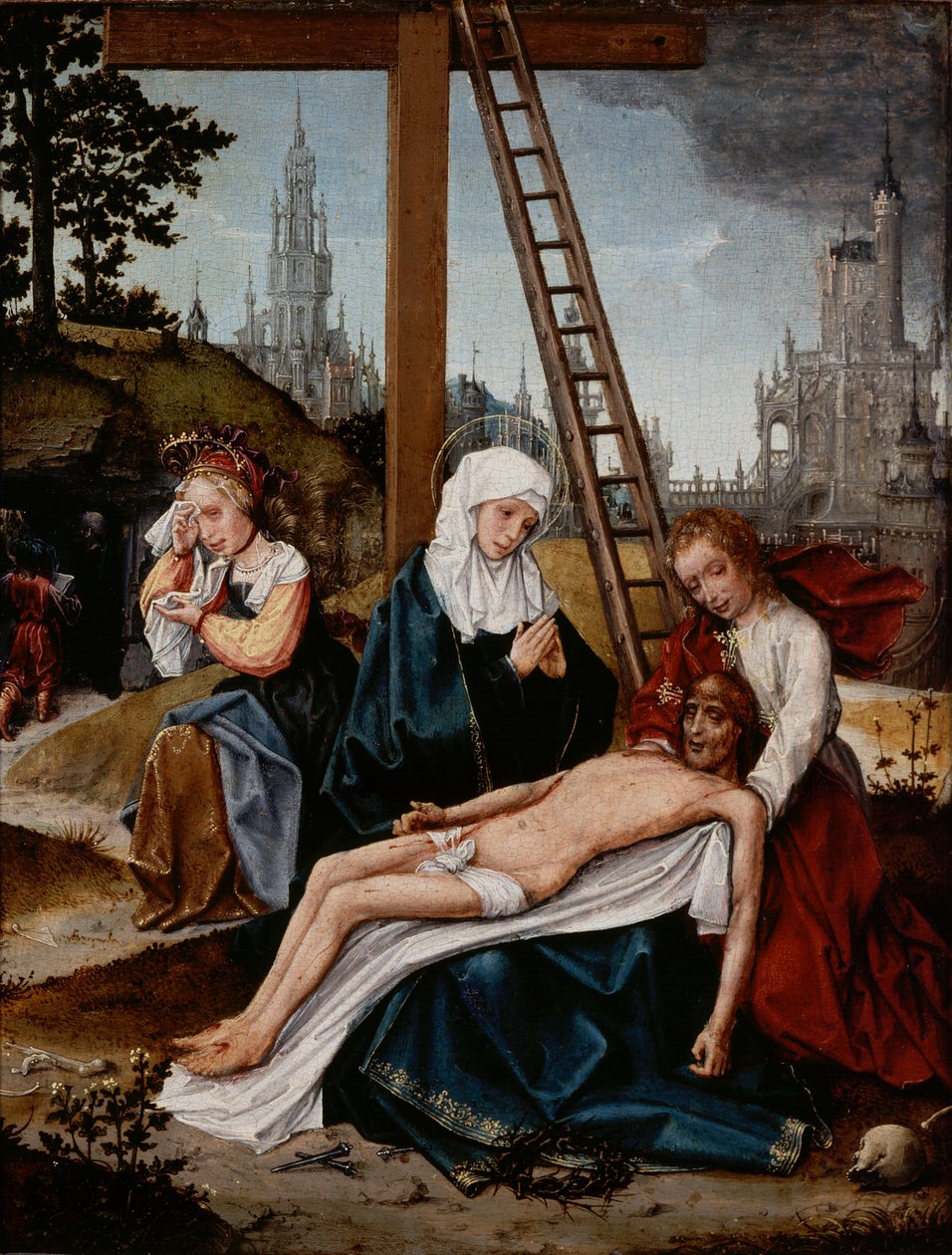 Lamentation, vers 1510-15 (huile sur panneau) - Jan Provoost