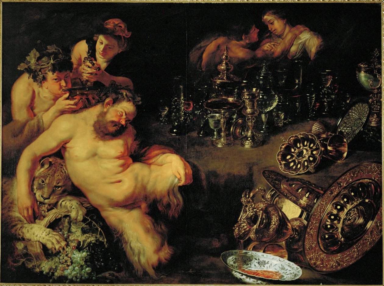 Silène ivre (huile sur toile) - Jan & Rubens P.P. (1577-1640) Brueghel