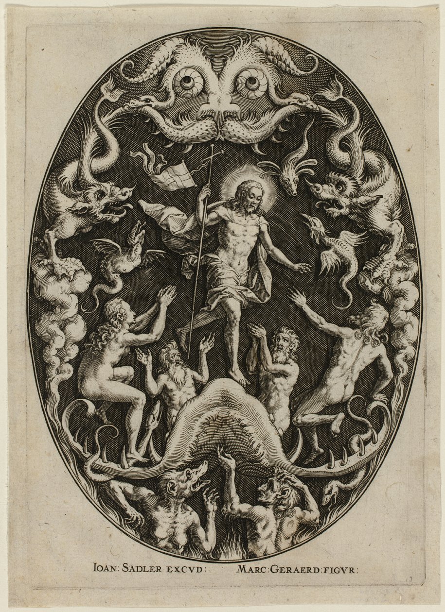 Le Christ dans les limbes, extrait de La Passion du Christ - Jan Sadeler I