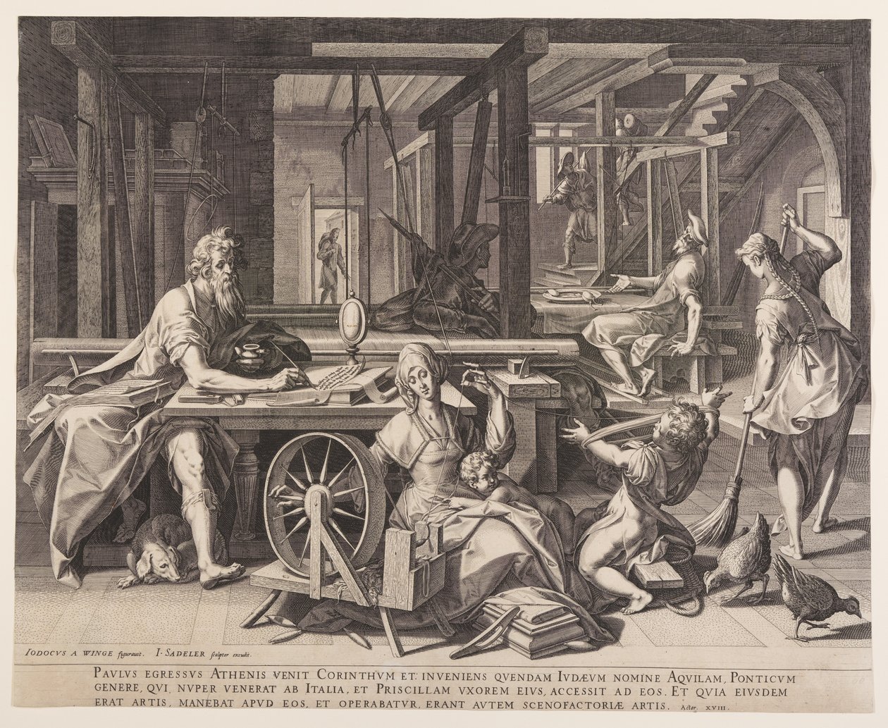 Saint Paul à Corinthe - Jan Sadeler I