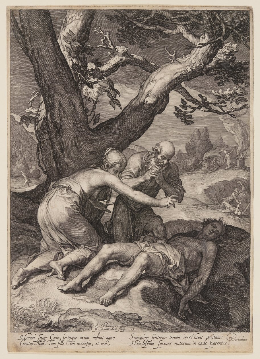 Adam et Ève se lamentant sur le cadavre d