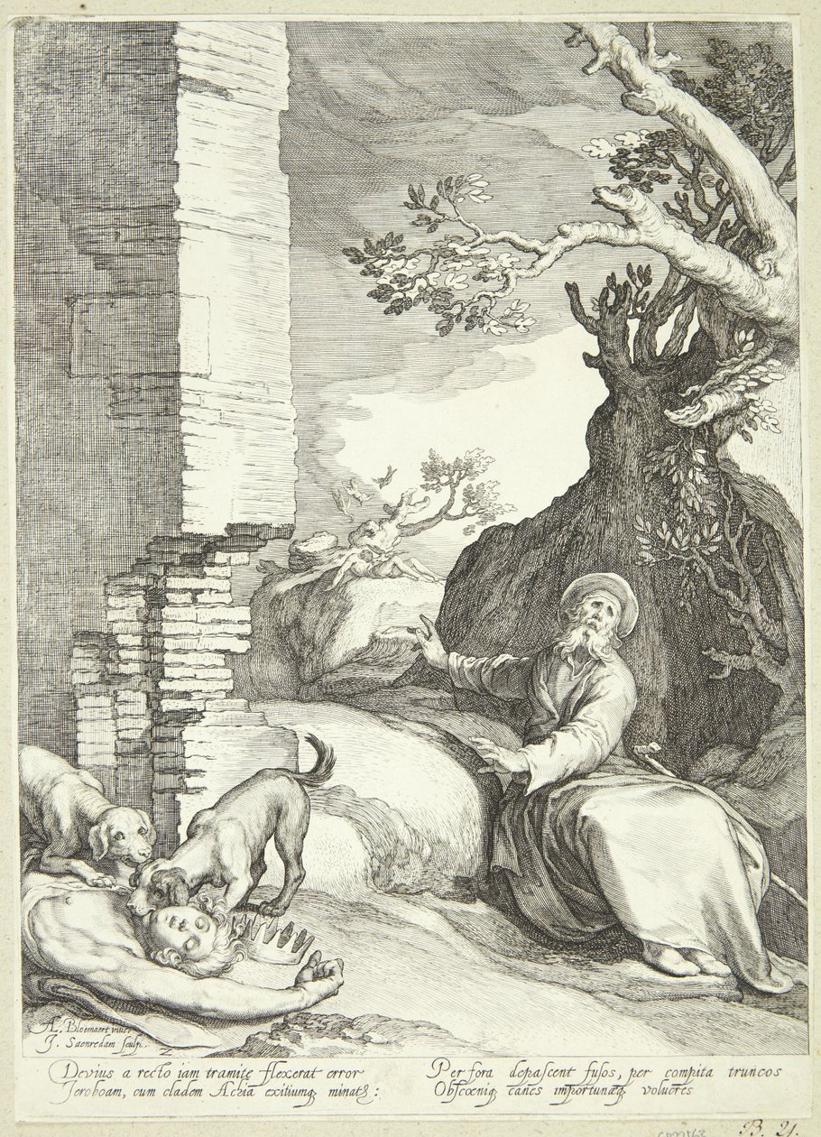 Ahija et la femme de Jéroboam - Jan Saenredam