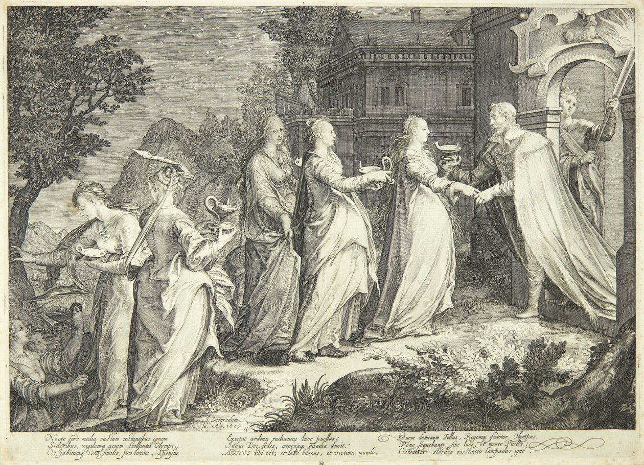 Les vierges sages reçues par le Seigneur - Jan Saenredam