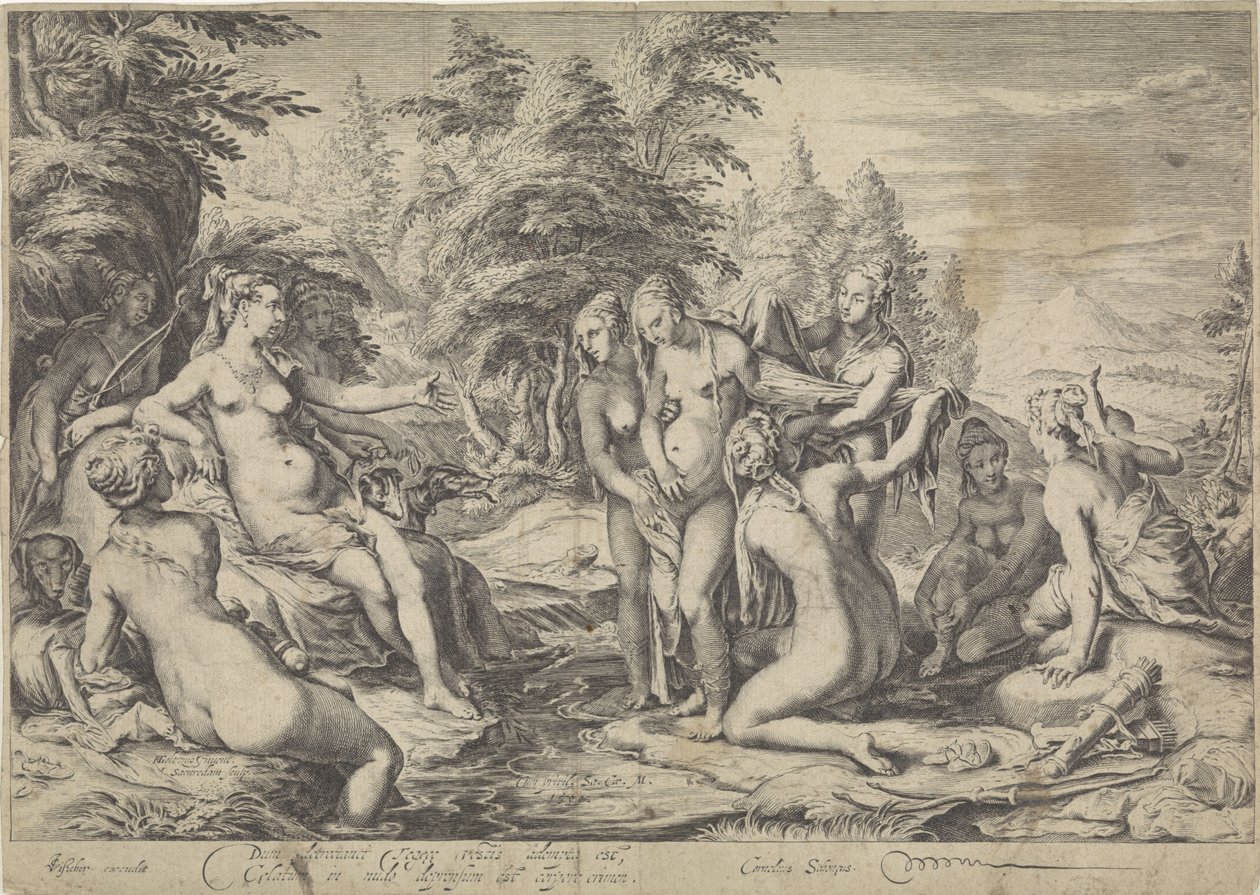 Diane découvre la grossesse de Callisto - Jan Saenredam