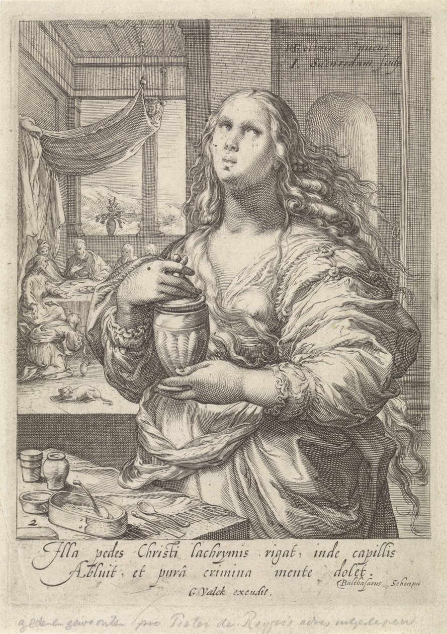 Marie Madeleine (Beroemde vrouwen uit het Nieuwe Testament) - Jan Saenredam